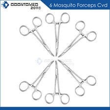 6 Kelly Hemostat Forceps 5.50" Curved Surgical Dental Instruments