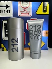212 Men NYC by Carolina Herrera 2pc set 3.4oz EDT Spray  3.3oz after shave 