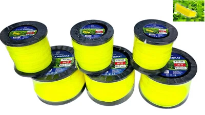 FALON TECH Profi Mähfaden Trimmerfaden Ersatzfaden Quadrat Ø 2,4 / 2,7/ 3,0mm Freischneider