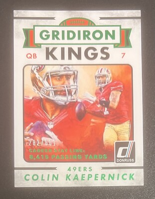 Colin Kaepernick 2015 Donruss Gridiron Kings Stat Line /601 #261 - San Francisco