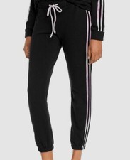 68 Vintage Havana Women's Black Tie-Dye Striped Casual Sweat Pants Size S