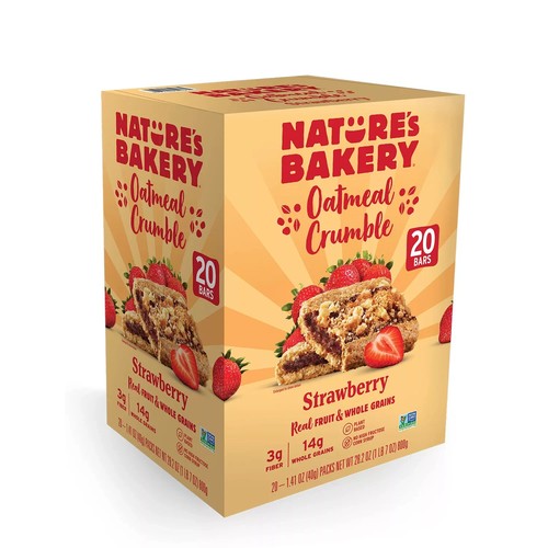 Nature's Bakery Oatmeal Crumble Strawberry, 2 oz., 20 ct. - 第 1/4 張圖片
