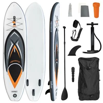 WATERSIDE Stand Up Paddelboard aufblasbar Surfboard inkl. Pumpe - Tragetasche - Paddel