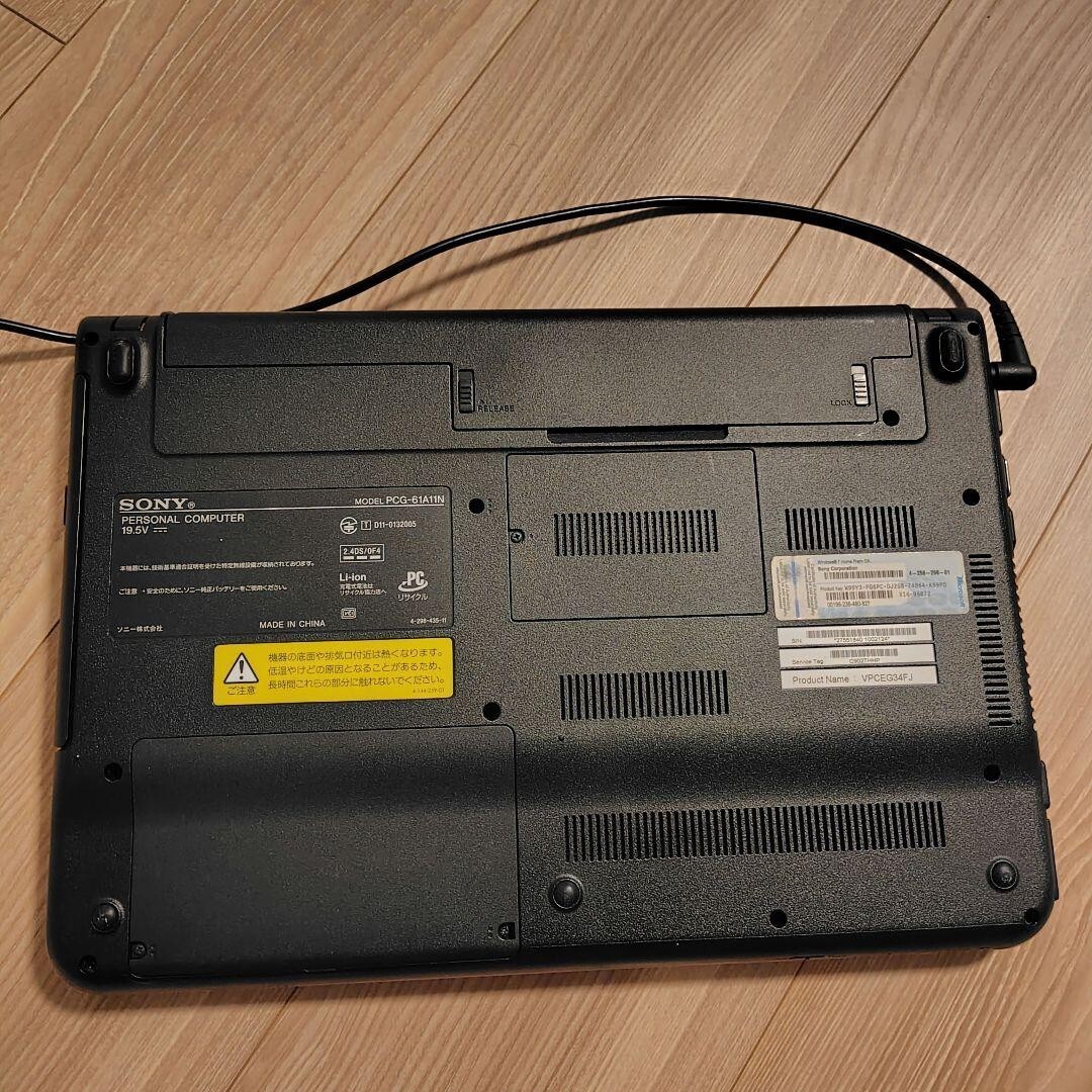 VAIO VPCEG34FJ B960/4GB/640GB/Win7 ジャンク
