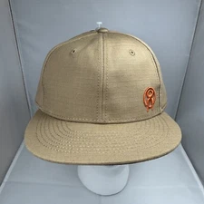 Jesse James Khaki Baseball Hat Cap Flannel Lined Men’s S/M Fitted Workwear Warm