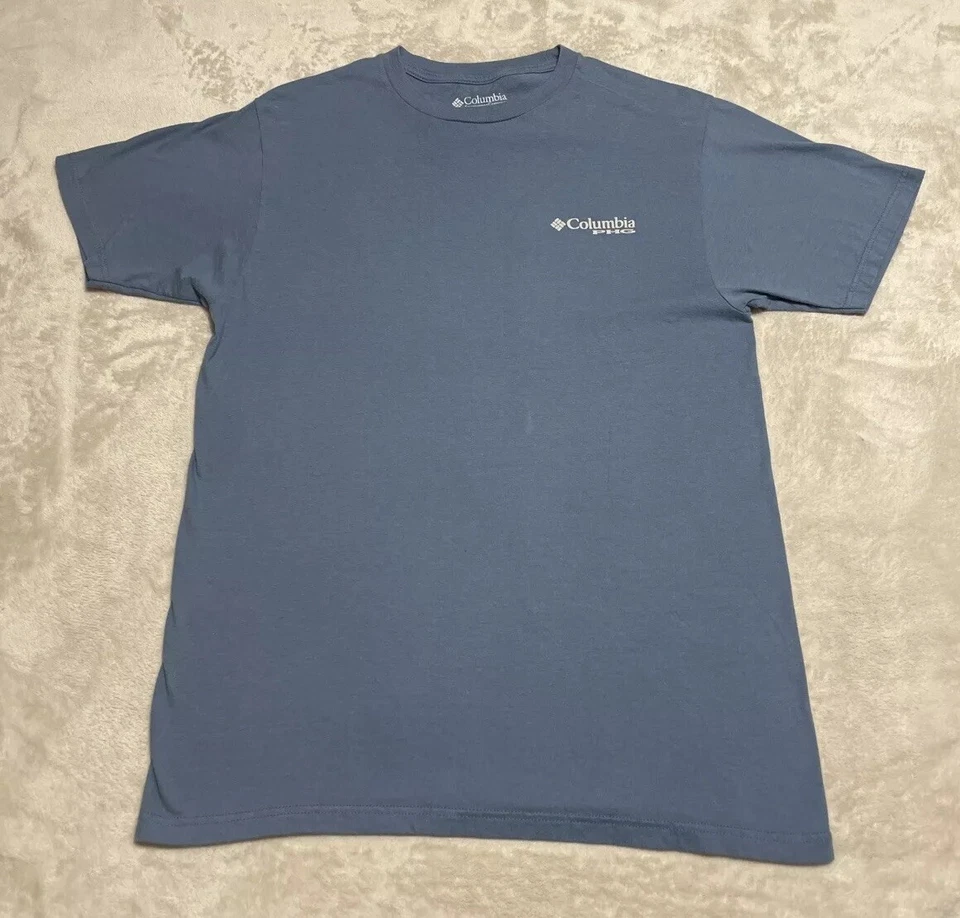 Columbia T Shirt Mens Medium Short Sleeve Gray Hunting Dog Birds PHG Graphic - Image 3 of 4