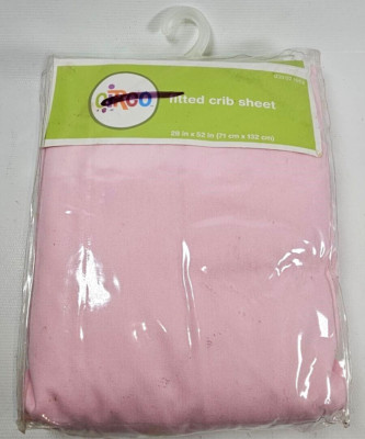 New Circo Fitted Crib Sheet Pink Standard Mattress Fit 28'' x 52''