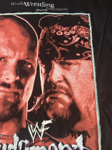 Vintage WWF Judgement Day Stone Cold Steve Austin vs The Undertaker XL New 2001 - Picture 6 of 19