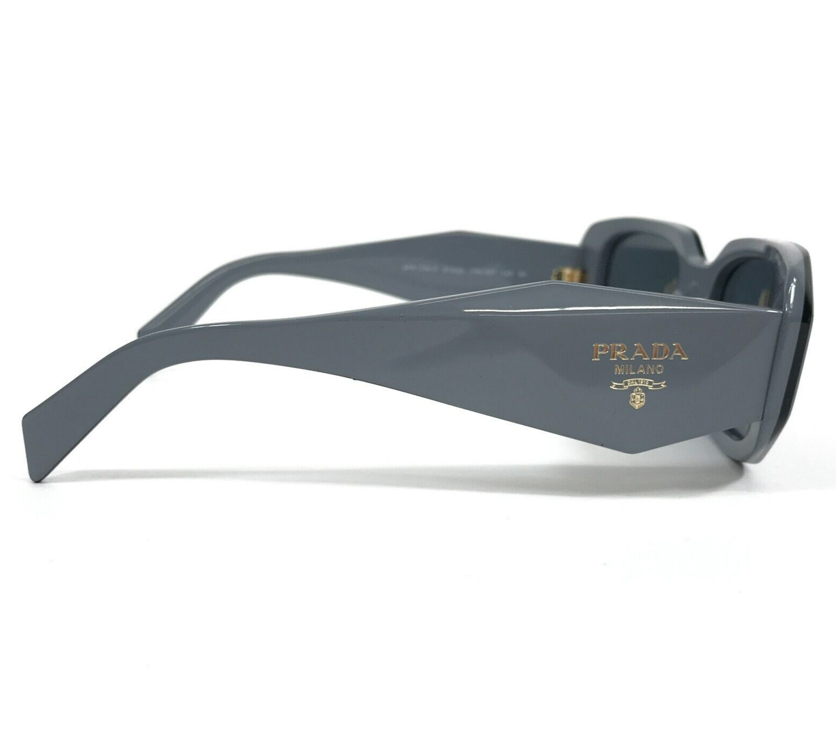 Prada Sunglasses SPR17W-F 11N-09T Thick Black Gray Asian Fit
