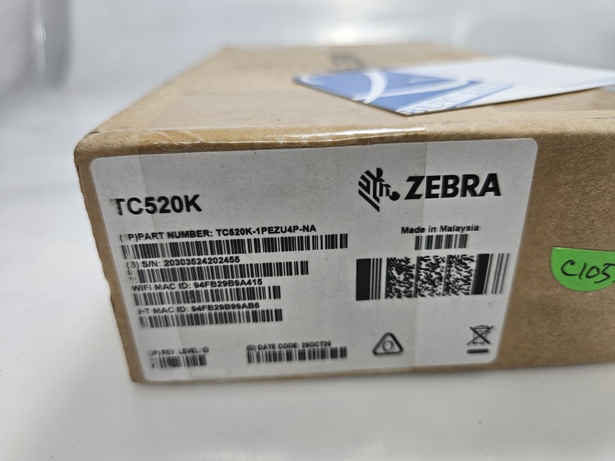 Zebra TC52 (32GB ROM,4GB) Mobile Computer - (TC520K-1PEZU4P-NA