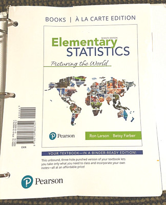 Elementary Statistics Seventh Edition A La Carte Edition (Loose Leaf) Pearson 