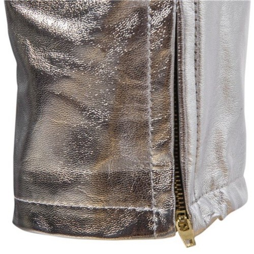 1x Herren Metallic Glänzende PU Lederhose Skinny Leggings Slim Sexy Tanzhose - Bild 15 von 19