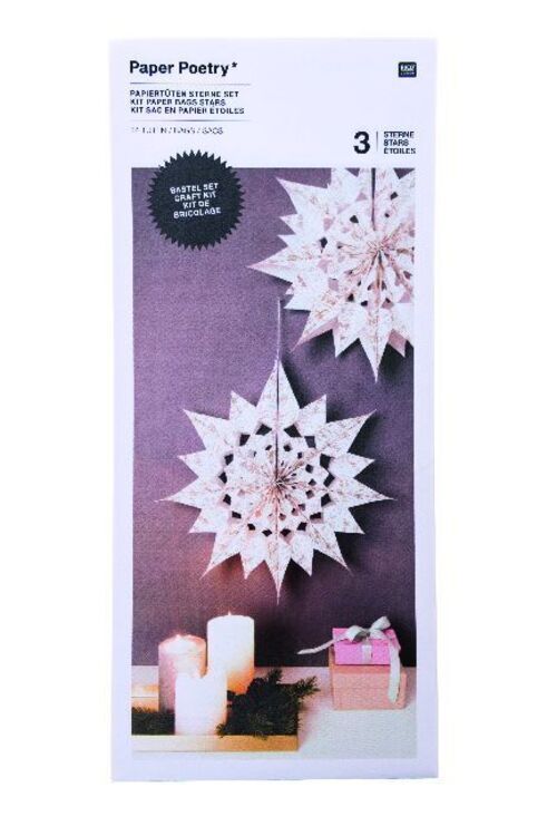 Papiertüten Sterne Set, Weiss Stück 2018 Rico-design Tap Ean