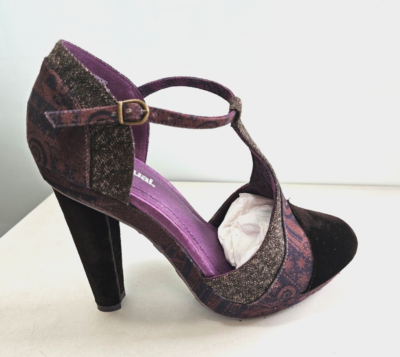 Heeled Sandals Desigual Sandal New DESIGUAL Women's Size