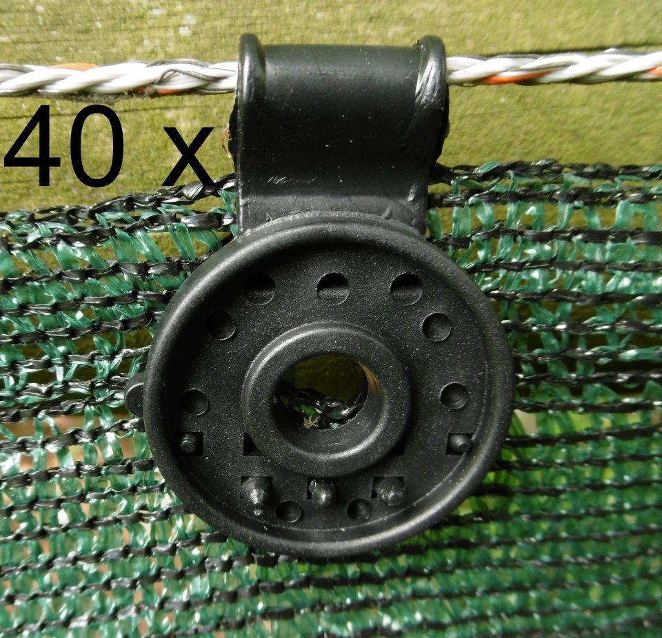 EXCOLO 40 Clip Fissaggi Tessuto Ombreggiante Visiera Mascherina Recinzione Rete Protettiva