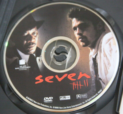 Seven DVD Movie Film 2004 Brad Pitt Morgan Freeman Thriller