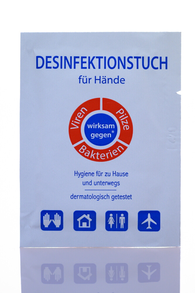 1000 Desinfektionstücher, Desinfektionstuch, Desinfektion mit Alkohol RESTPOSTEN