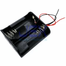 Twin/Two/2X C DIY Battery Holder Case Box Base 3V/2.4V Volt With Bare Wire Ends