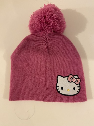 Pink Hello Kitty beanie with pom | eBay