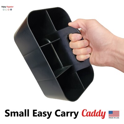 Small Stackable and Portable Simple 6-Compartment Caddy - Made In USA
