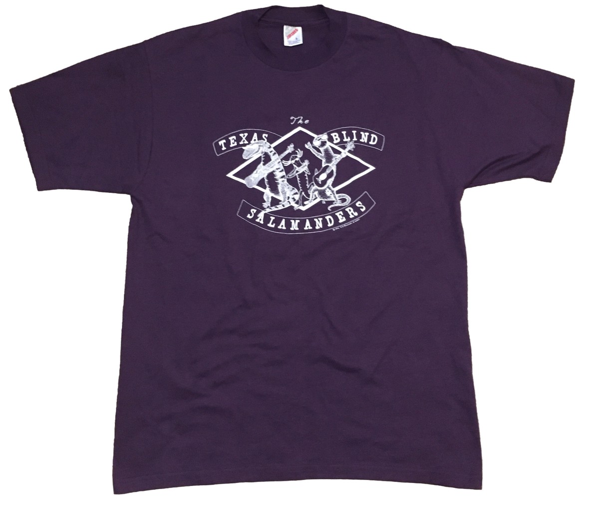 The Texas Blind Salamanders Vtg Band T Shirt '92 Purple Jerzees
