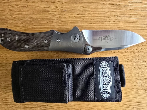 Microtech  MTX2  D/A   Green Canvas Satin Plain