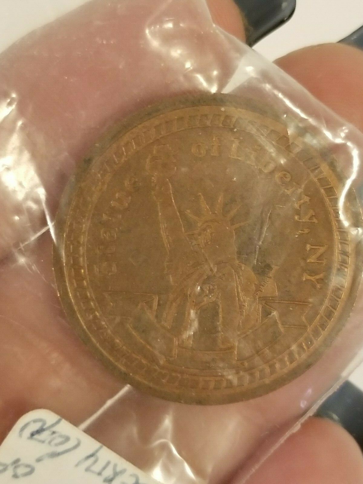 Copper Statue of Liberty Coin Token 3/32" Thick, New York Collectible circa 2010 eBay