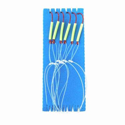FLADEN UER 6-Haken Rotbarsch-System 4/0 Rotbarsch-Vorfach Rotbarsch-Rig