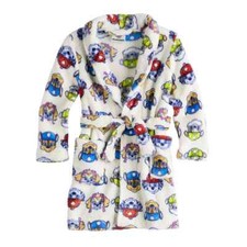 New Toddler Boy PAW Patrol "Pawsitively Happy" Bath Robe 3 4 5