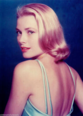 A Grace Kelly Beauty Wearing Blue Dress 8x10 Photo Print | eBay