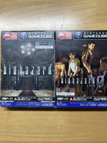 Resident Evil Biohazard 0 1 set Nintendo Gamecube GC Capcom Japan Tested - Picture 1 of 4