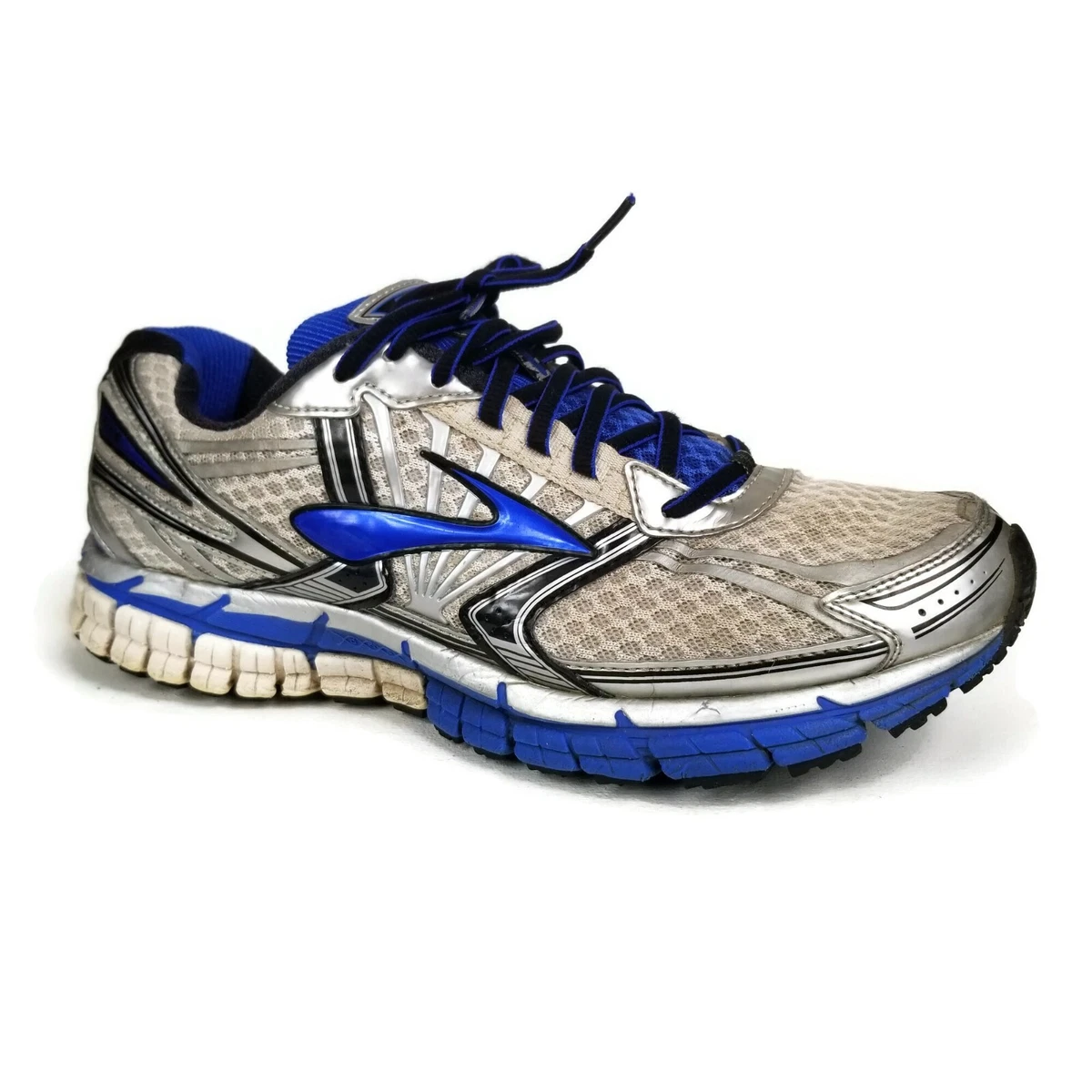 Brooks Adrenaline GTS 14 Gray Blue Running Training Shoes Sneakers