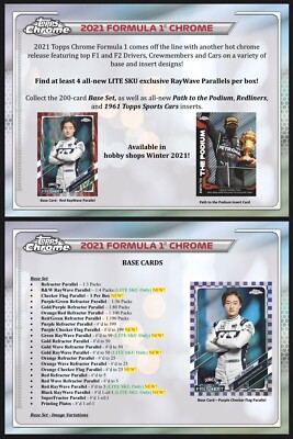 新品・未開封 2021 Topps Formula 1 Chrome Hobby Amazon.com: 2022 Topps Chrome F1 Formula 1 Hobby Lite Box