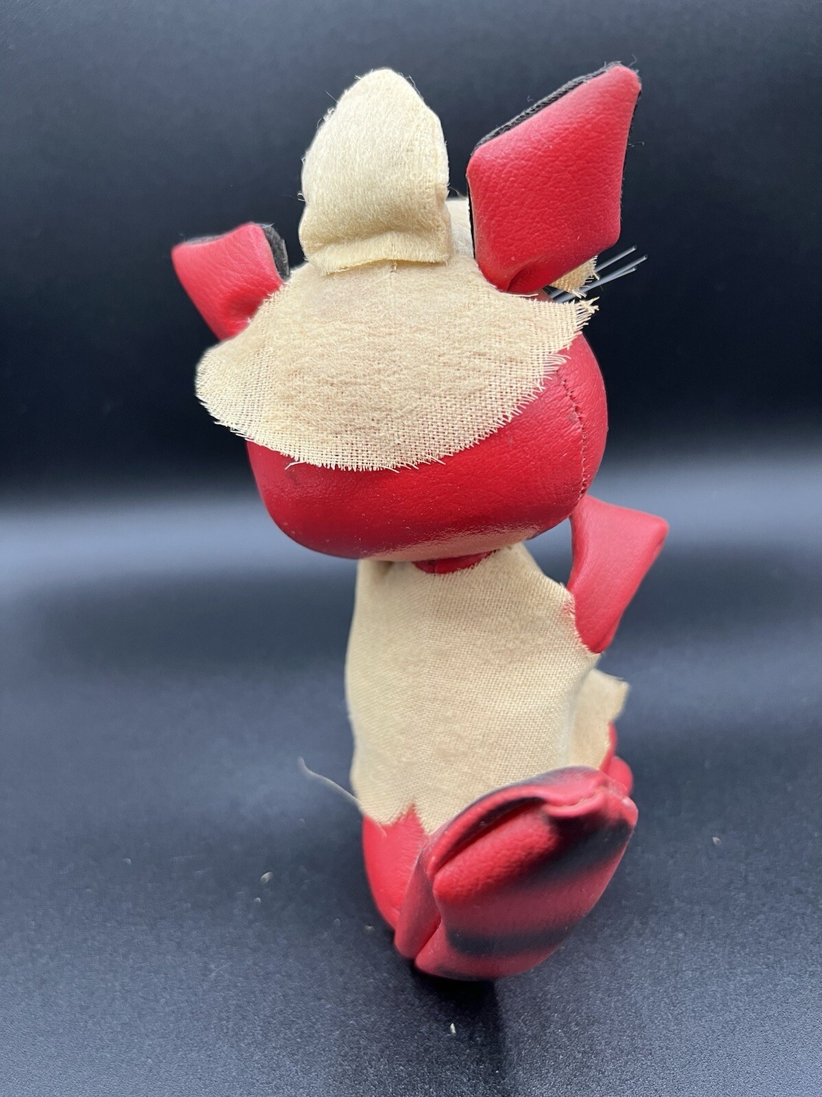 Vintage Mid Century TKR Jestia Vinyl Red Mouse #725 Stuffed Animal Figure Japan