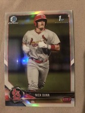 Nick Dunn 2018 Bowman Chrome Draft 1st Bowman Refractor