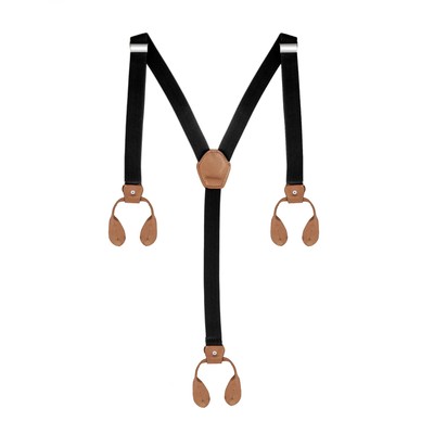 25mm Mens Braces Button Hole Adult Adjustable Elastic Trouser Y Shape Suspenders | eBay