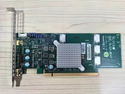 Supermicro AOC-SLG3-4E4T PCIe OcuLink Low Profile 3.0 NVME U.2 expansion card - Picture 1 of 4