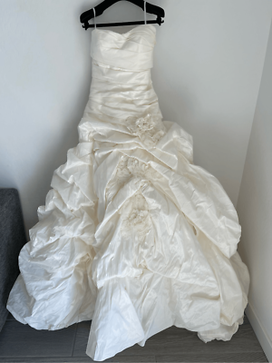 CASABLANCA BRIDAL Ruched Crystal Taffeta Wedding Dress Style 2059 CASABLANCA BRIDAL Ruched Crystal Taffeta Wedding Dress Style 2059