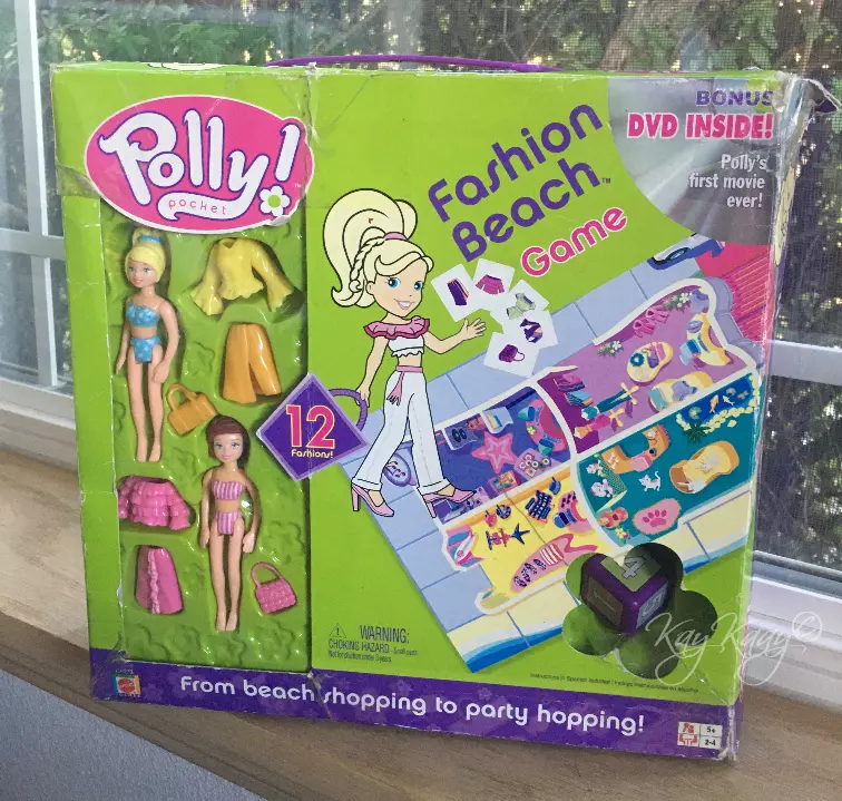 POLLY POCKET FASHION BEACH GAME MATTEL 2003 C6273 & UNOPENED for sale  online