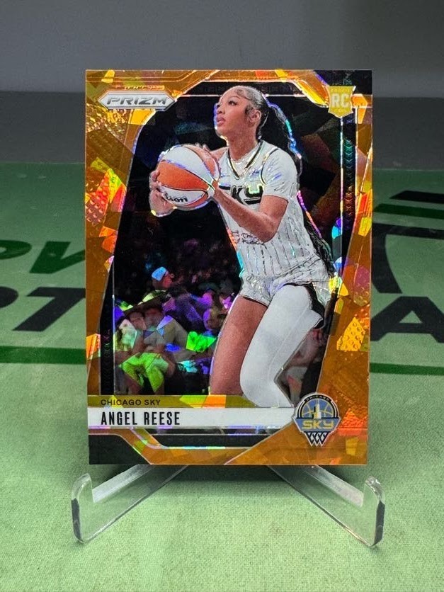 2024 Prizm WNBA Angel Reese Orange Ice Rookie RC #10 - Chicago Sky