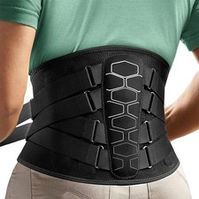 Adjustable Lower Back Brace Lumbar Support Waist Belt Men Women Back Pain Relief