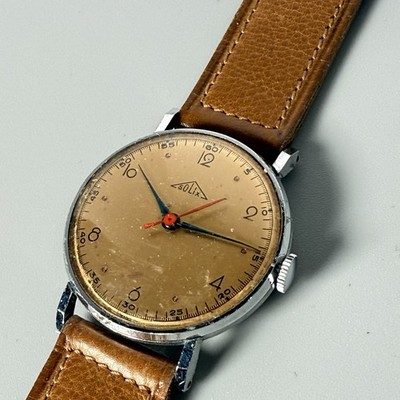 Vintage 1940s RARE Solix Wrist Watch Selza 15 Jewel Hand Winding