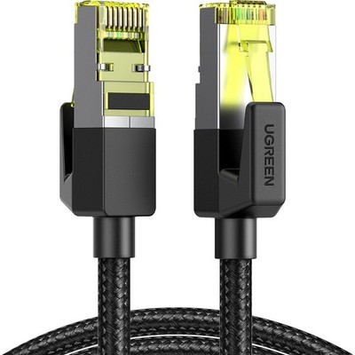 LAN Ethernet Netzwerkkabel RJ45 Cat 7 F/FTP 10 Gbps 2 m Ugreen Netzkabel Schwarz