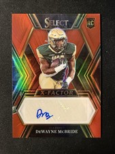 2023 Select Draft X Factor Auto  Prizm Red DeWayne McBride UAB Rookie B
