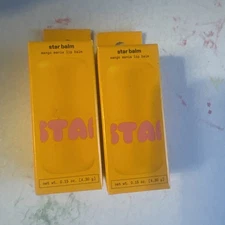 2x  Starface Star Balm MANGO MANIA Lip Balm, Tropical .15 oz, New Box