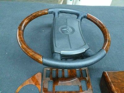 For Mercedes benz C126 W126 wood Trim Set With Steering Wheels