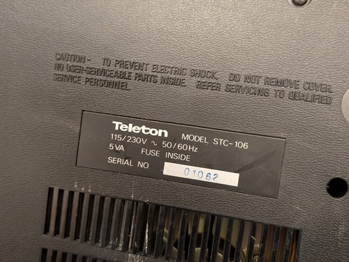 Cassette Mitsubishi Teleton STC-106 carico dall'alto vintage anni 70 VEDI VIDEO - Foto 9 di 10