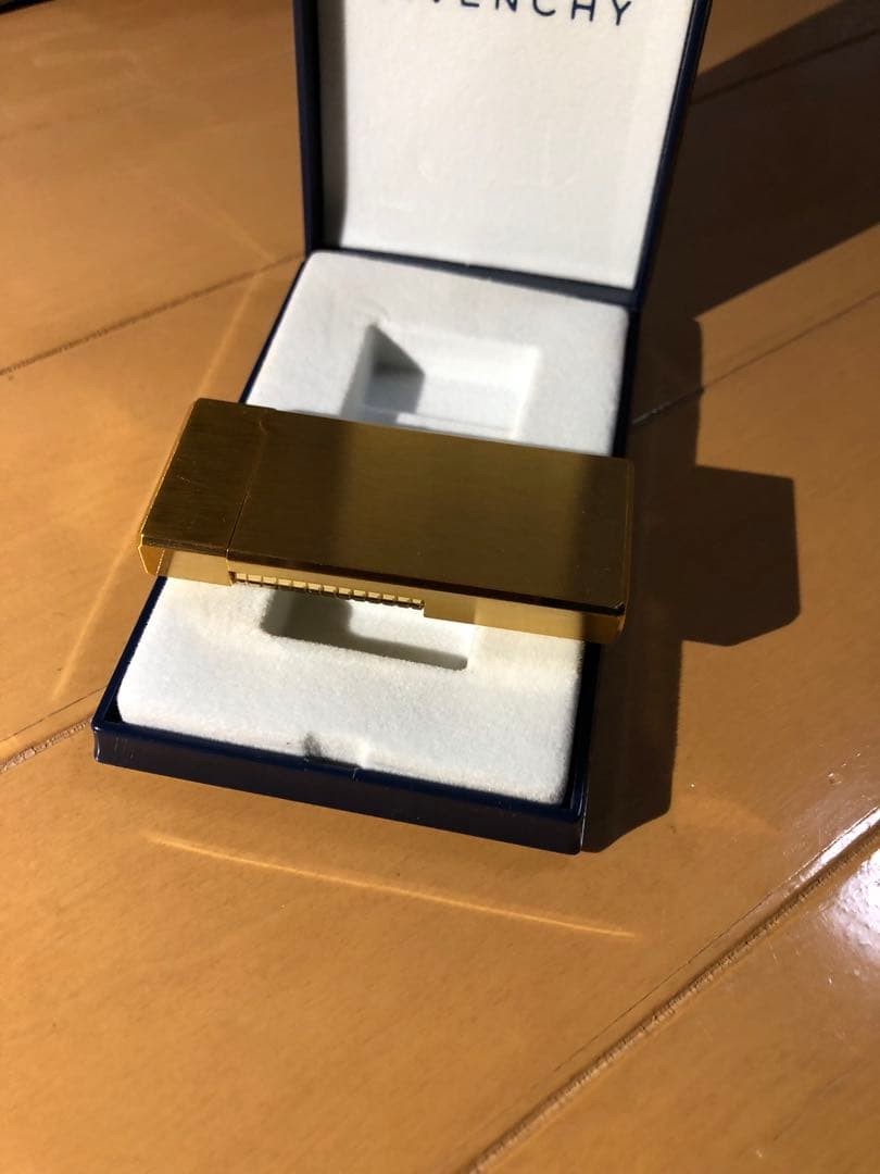 Givenchy Gold Logo Lighter with Case Used thumbnail 6
