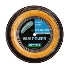 YONEX BG80 Power Badminton String - 200m Reel Color - Orange