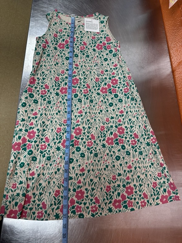 Marimekko Uniqlo Floral Cotton Sleeveless Dress Girls Kids 140 Sm 